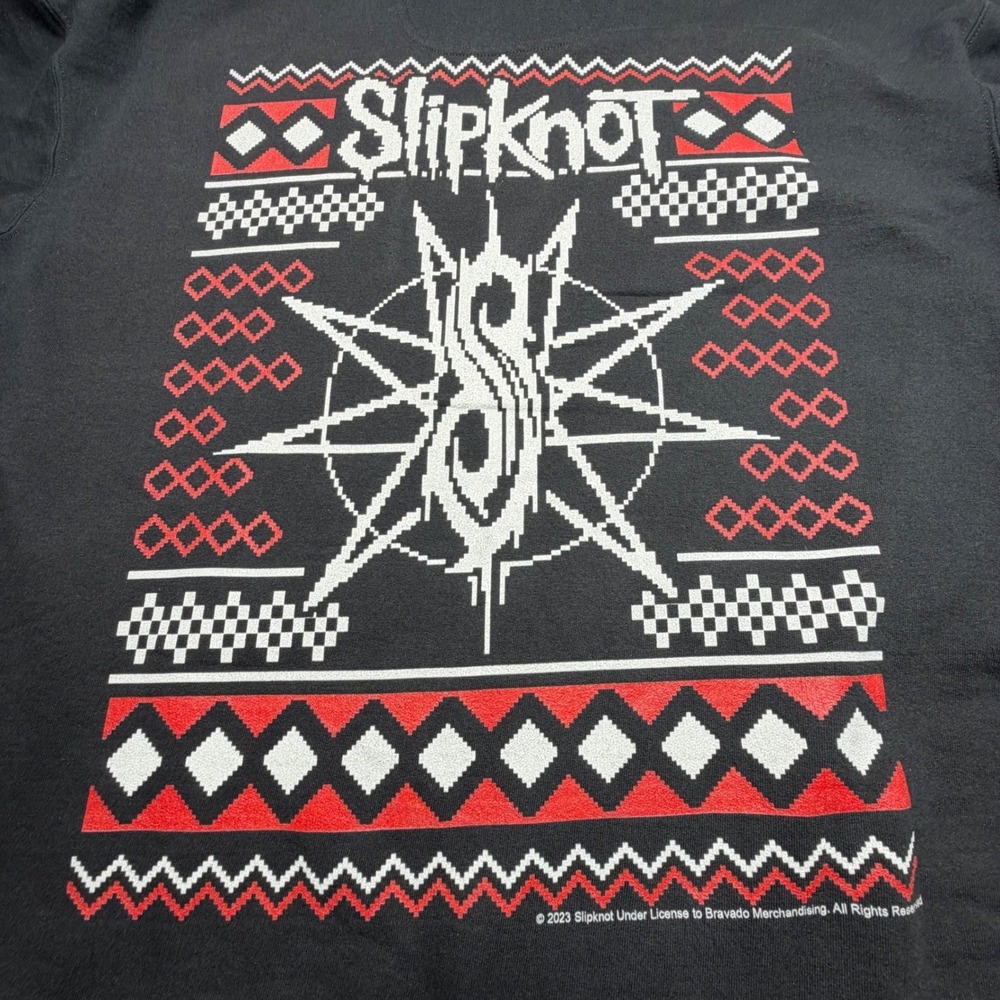Slipknot‎ Hoodie Black Graphic Pullover 2023 Licensed Size XL
